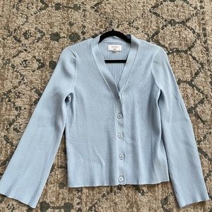Hudson North Cardigan Women’s Size L Baby Blue Knit Preppy Winter Fall Girlhood